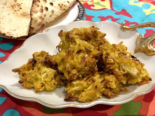 baked pakoras, vegan, gluten-free