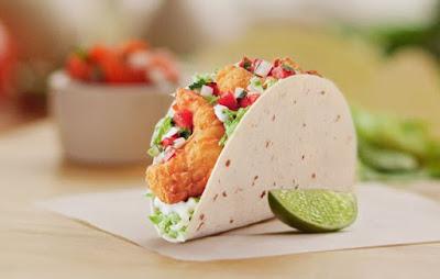 Del Taco's Crispy Jumbo Shrimp Taco.