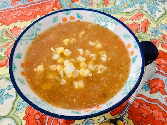 bowl of corn chowder