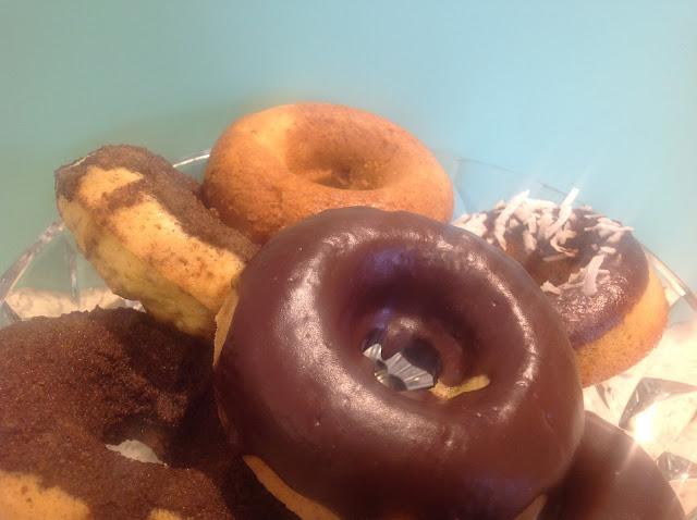 chocolate glazed gluten free doughnuts