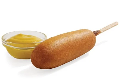 Sonic Corn Dog with mustard.