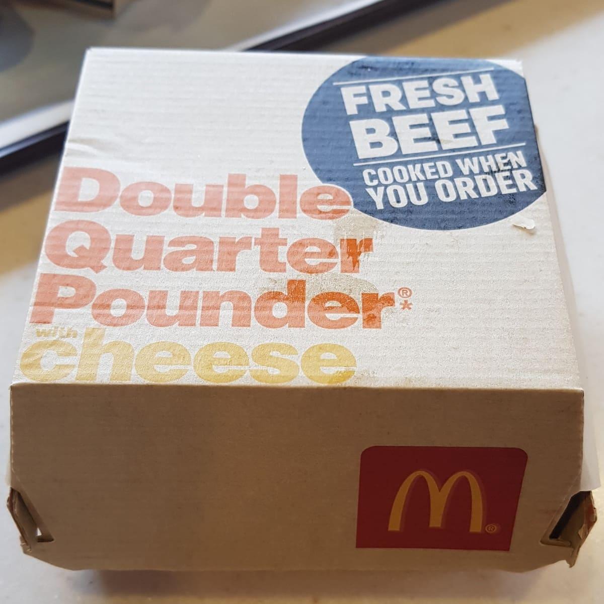 Mcdonald's double quarter pound cheese.