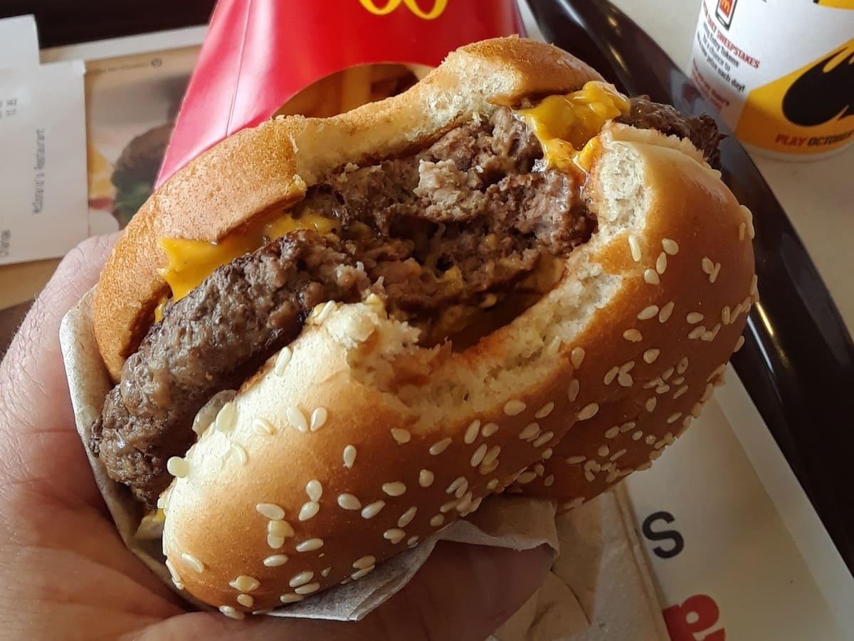 Mcdonald's double quarter pounder bite