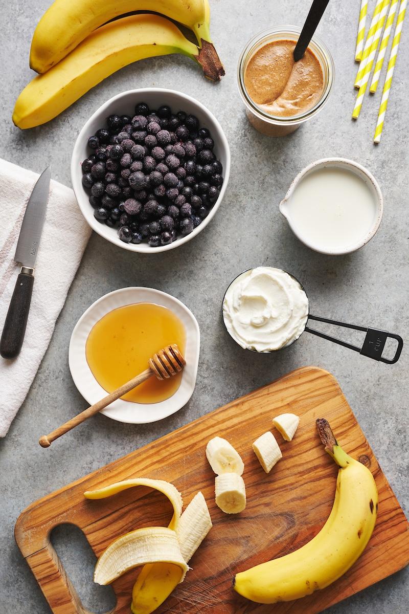 Blueberry Smoothie Ingredients 