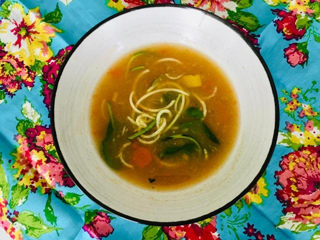 soup, vegan, gluten-free, oil-free, zucchini