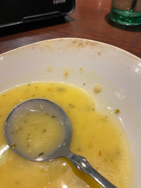 bowl of salad dressing