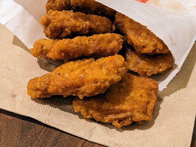 Burger King Fiery Nuggets close-up.