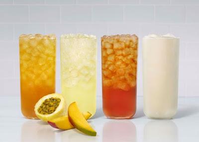 Chick-fil-A's Mango Passion beverage line-up.