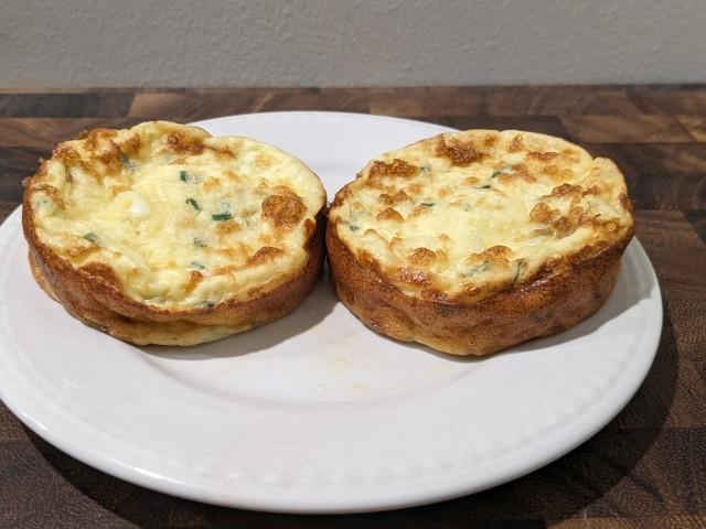 Side view of Trader Joe's Egg Frittata.