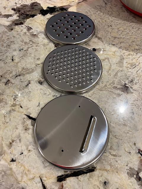 3 graters for grating vegetables