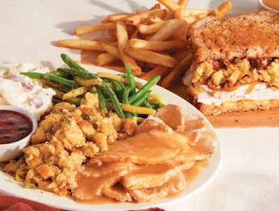 IHOP Homestyle Turkey & Stuffing Melt and the Homestyle Turkey & Stuffing Dinner.