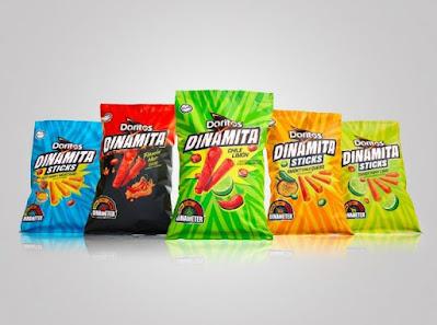 The full line-up of Doritos Dinamita products.