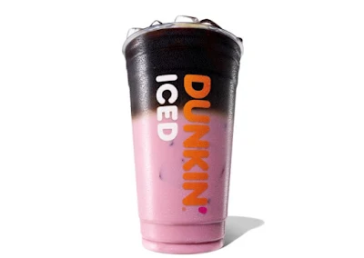 Dunkin' Iced Pink Velvet Macchiato.