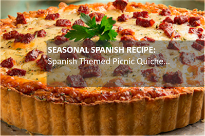 Spanish Themed Picnic Quiche