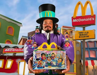 Kerwin Frost with McDonald's Kerwin Frost Box.