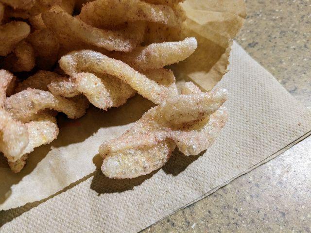 Taco Bell Strawberry Twists close-up.