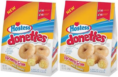 Bags of Hostess HoneyBun Donettes.