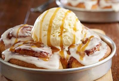 BJ's Cinnamon Roll Pizookie.