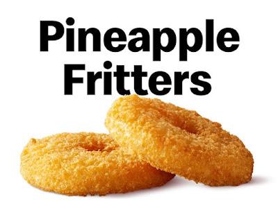 Two of McDonald's Pineapple Fritters.
