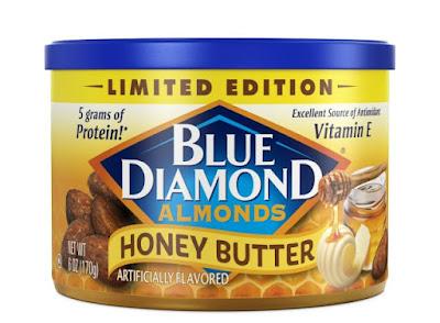 Can of Blue Diamond Honey Butter Flavored Almonds