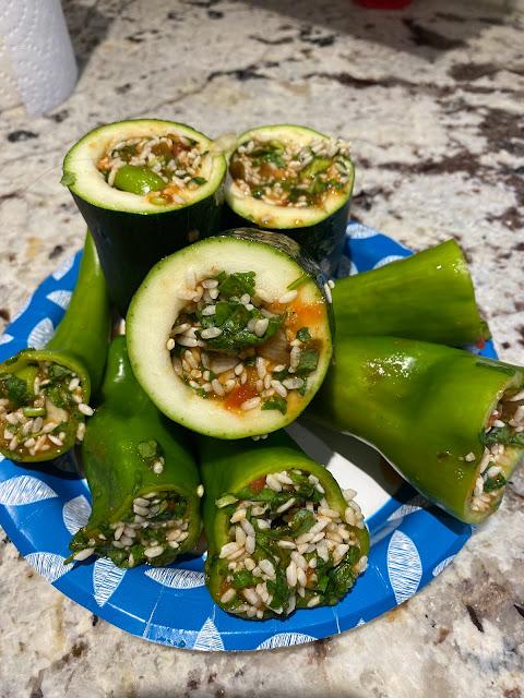 stuffed peppers, vegan stuffed squash, GF