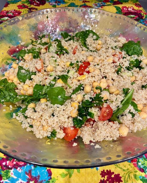 quinoa salad in a bowl