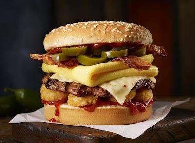 Carl's Jr.'s Spicy Breakfast Burger.