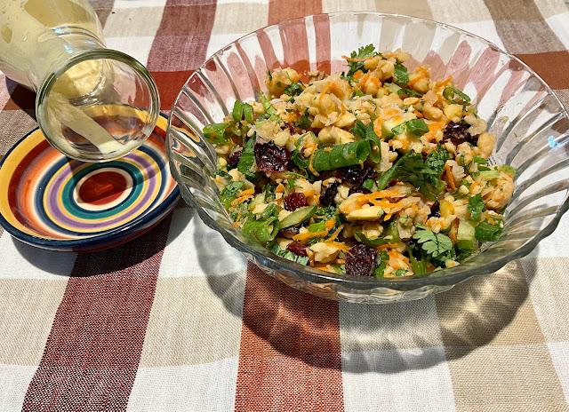 Waldorf chickpeas salad