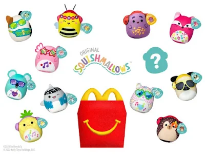 McDonald's Squishmallows Happy Meal toys.