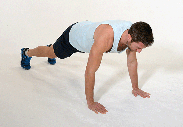 Man Does Mountain Climber Push Ups | Push Up Variations