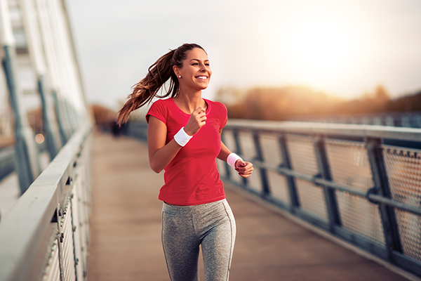 Woman Happily Runs on Bridge | Tea vs Coffee