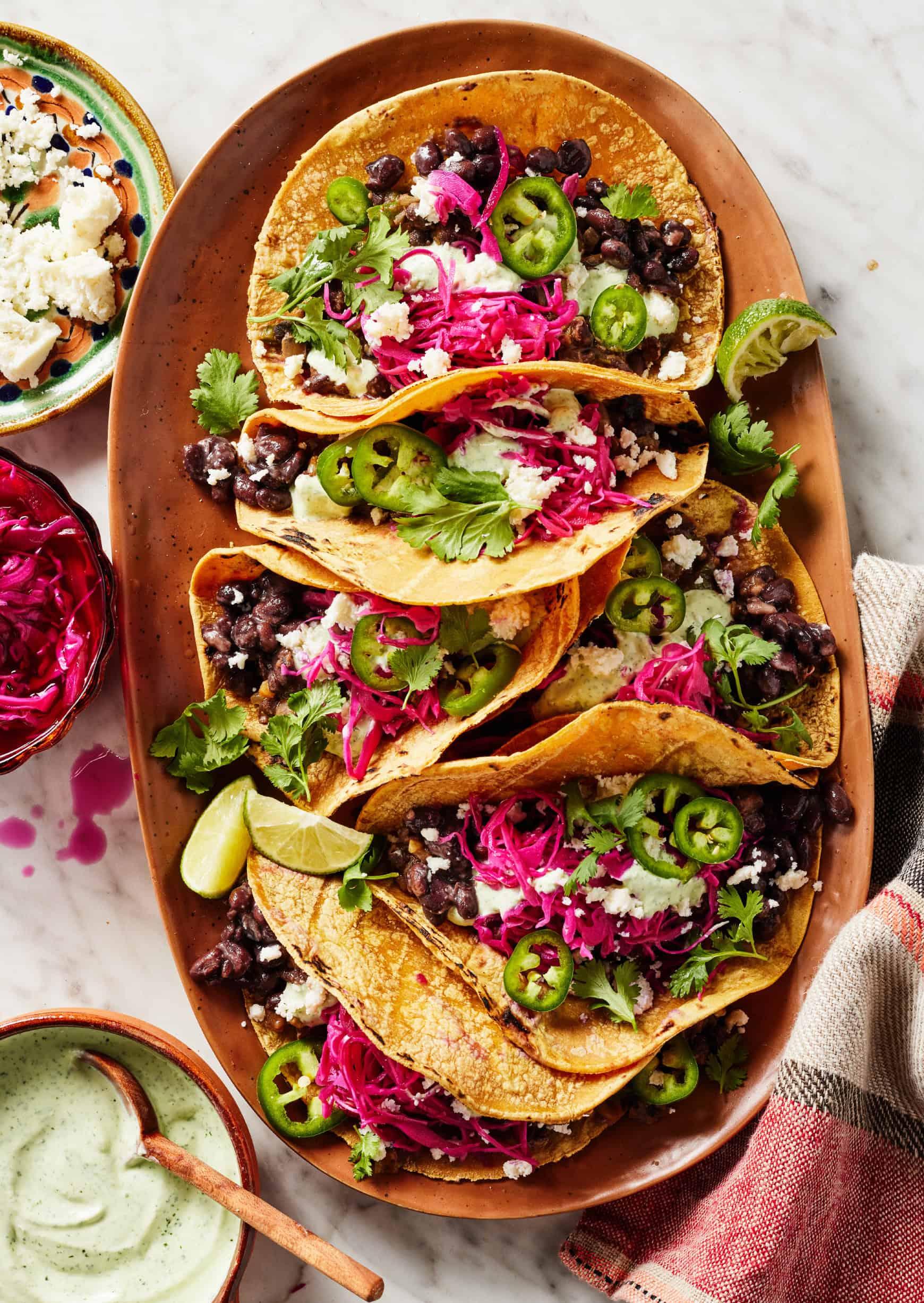 Black bean tacos