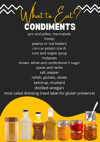 what condiments to eat when you have celiac disease