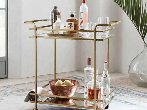 the glamorous bar cart