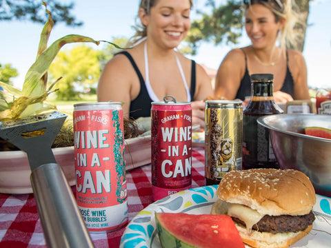 canned wine for a bbq