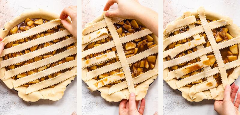 vegan apple pie lattice