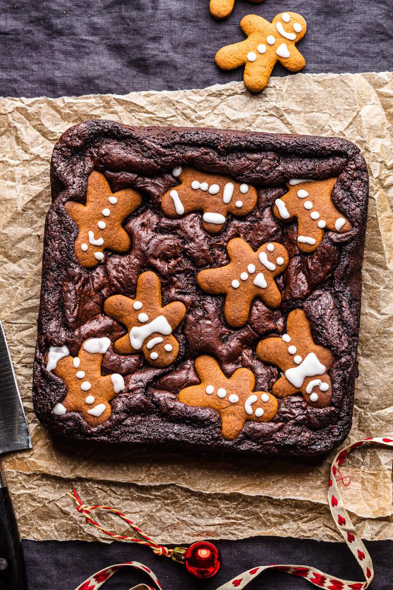 Christmas brownies vegan whole