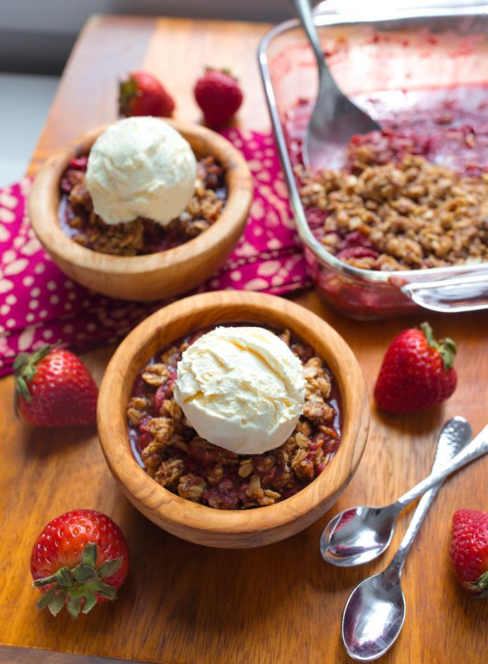 Fresh Strawberry Fruit Dessert