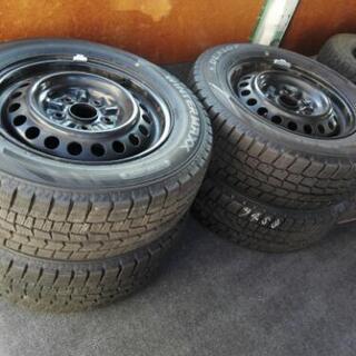 195/65R15 スタッドレス 鉄ホイール付き 4本 中古