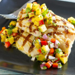 Grilled Mahi Mahi with Pineapple Salsa