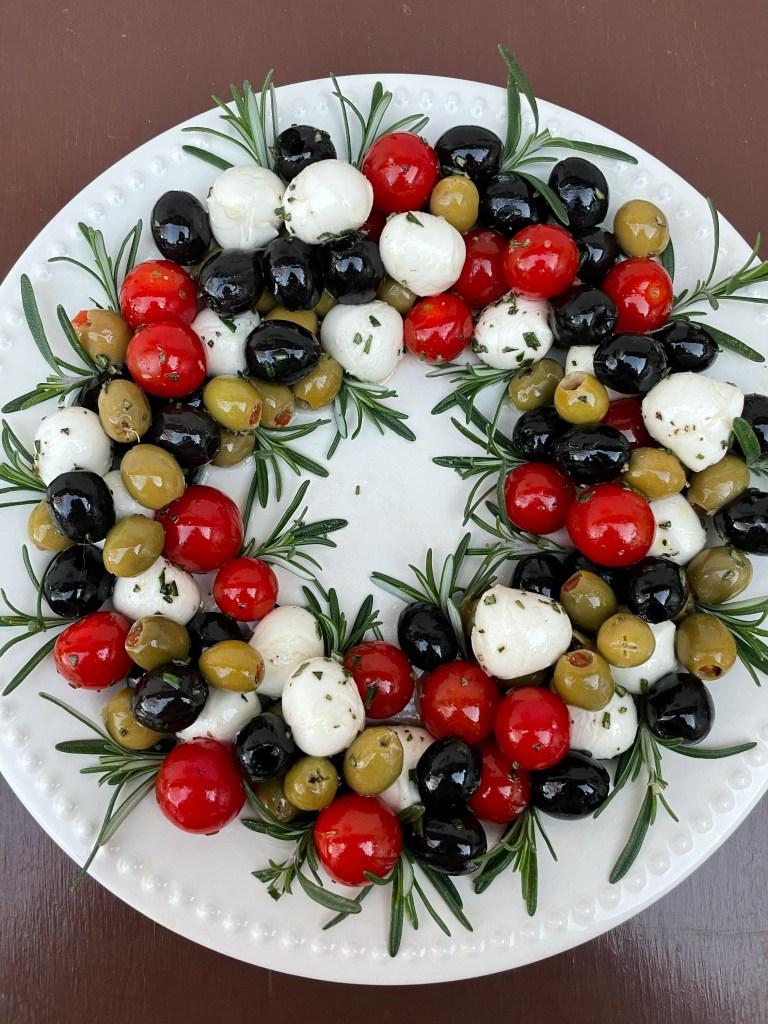 Antipasto Wreath Easy Christmas Appetizer