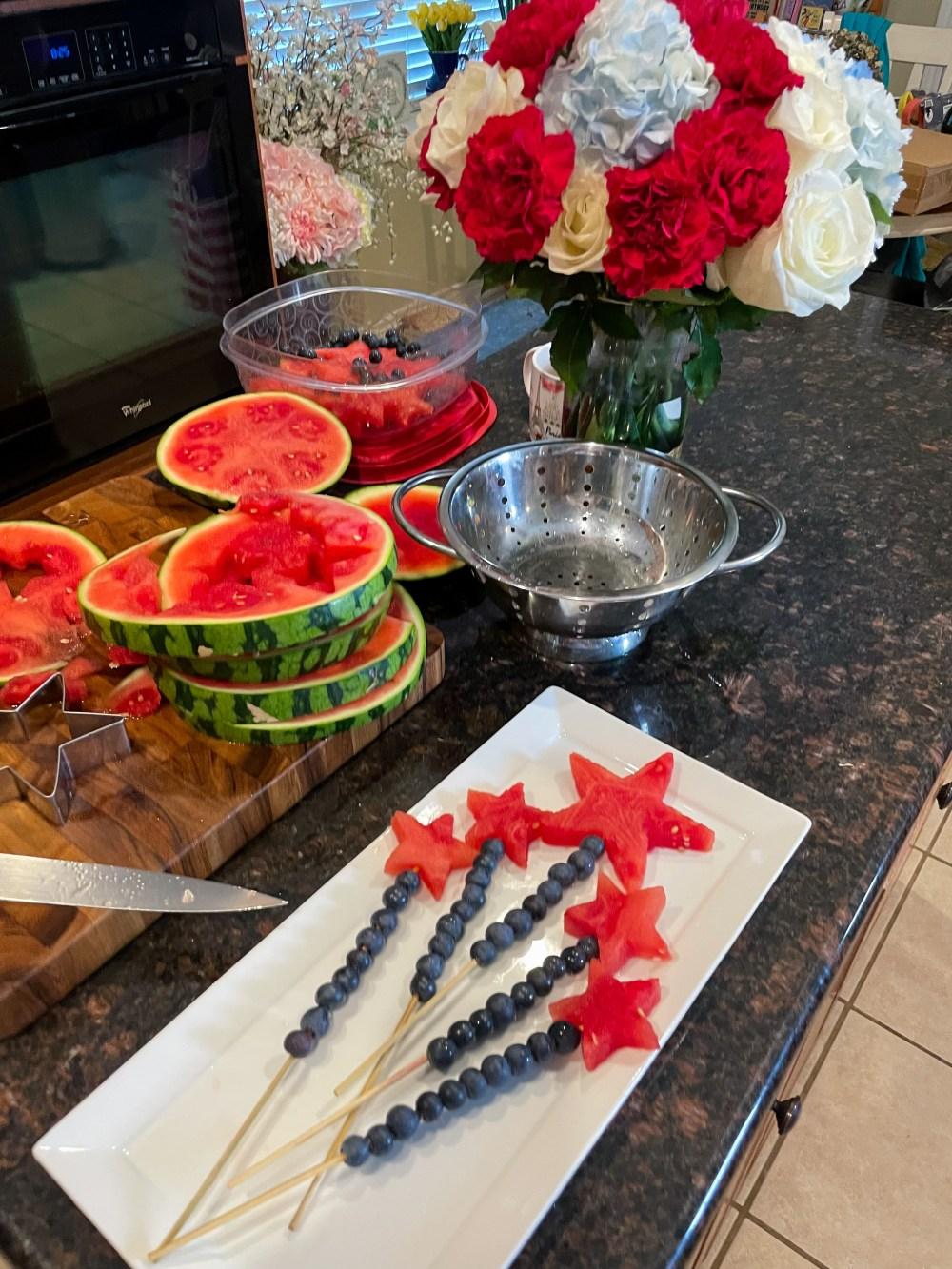 Firework Fruit Wands 4th of July
