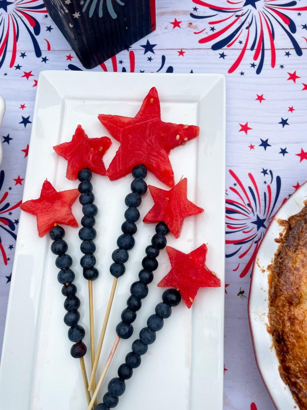 Firework Fruit Wands 4th of July