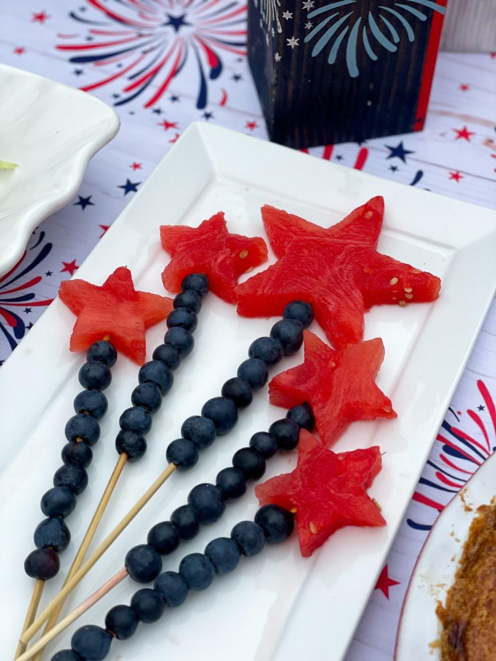 Firework Fruit Wands 4th of July