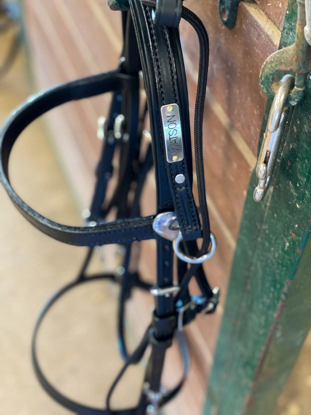 Shelby Horse Supply Custom Bridle Friesian
