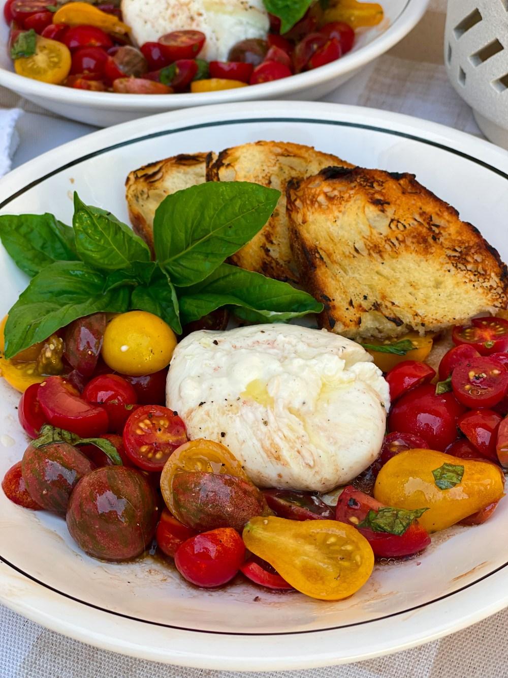 Burrata Cherry Tomato Caprese