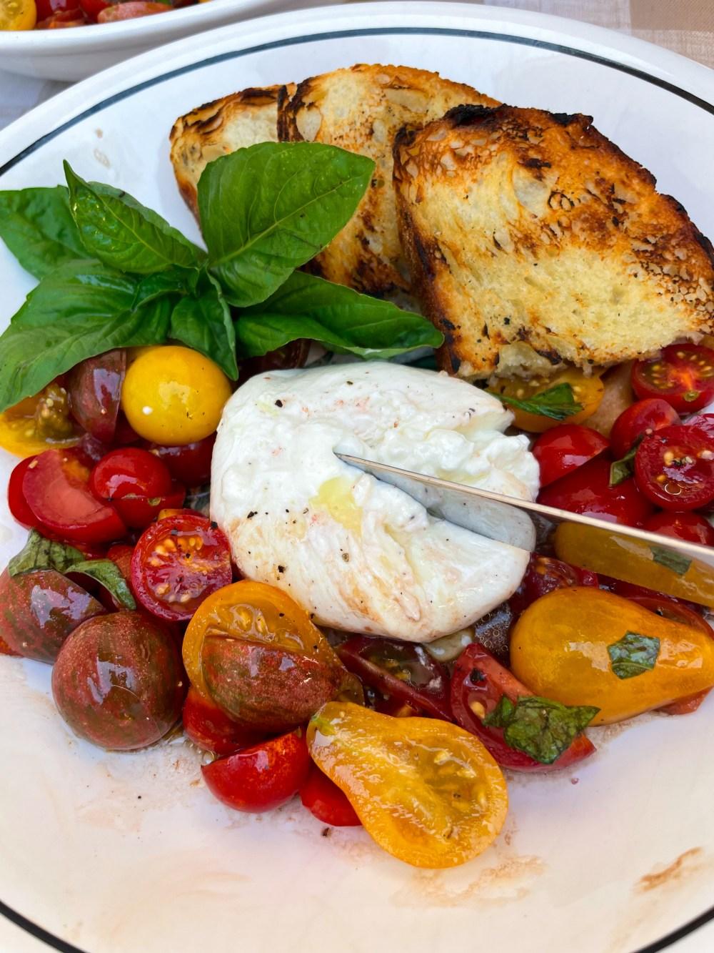 Burrata Cherry Tomato Caprese