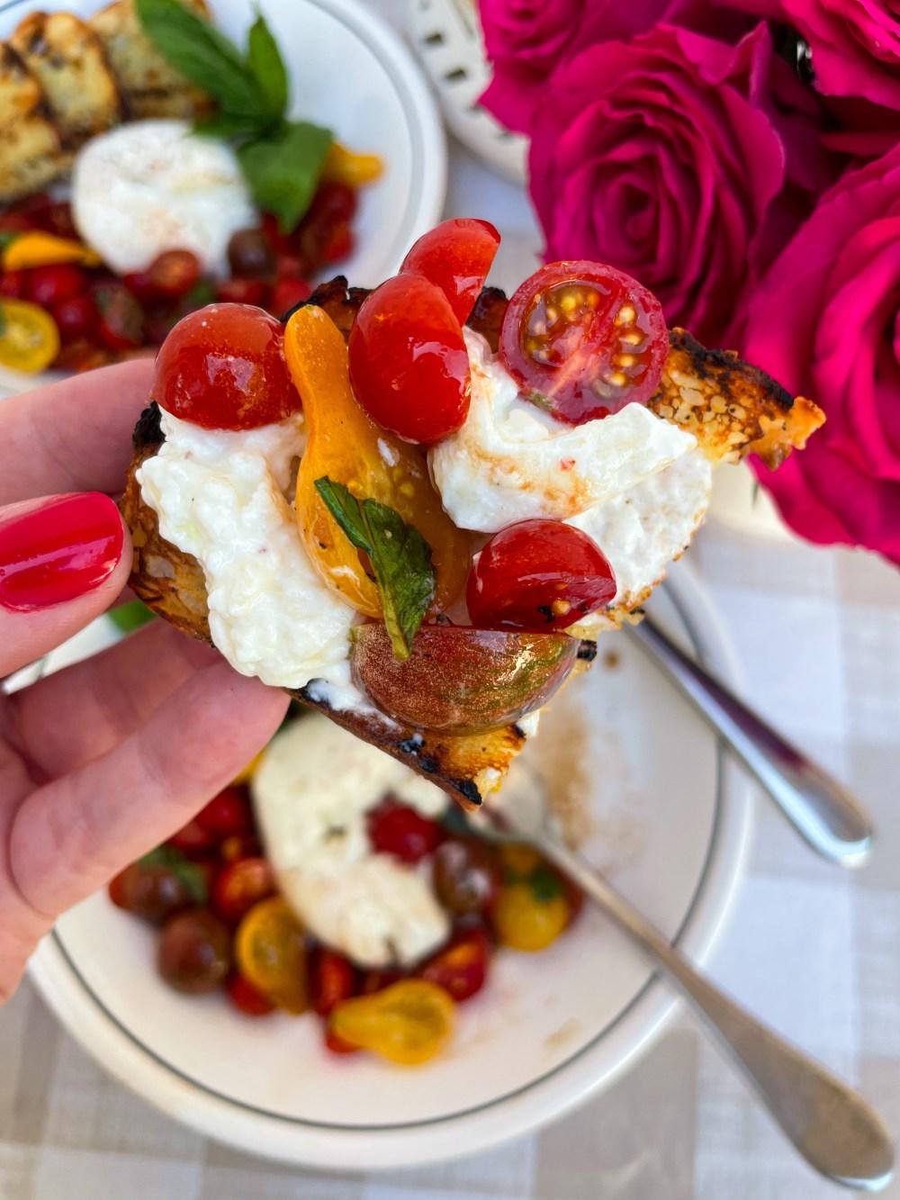 Burrata Cherry Tomato Caprese