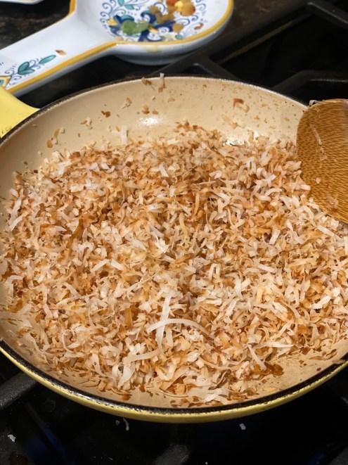 Toasting Coconut