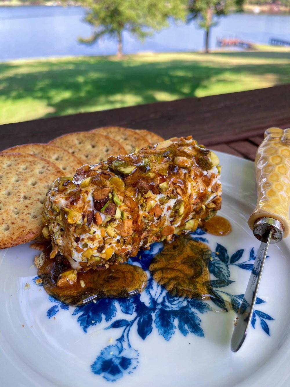 Spiced Honey Goat Cheese Log